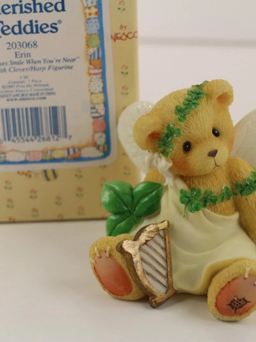 NEW Cherished Teddies Erin “My Irish Eyes Smile When Your’re Near” Figurine 1997